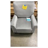 ABBYSON LIVING GREY SIZE FABRIC PUSH BACK RECLINER