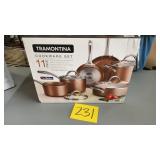 TRAMONTINA 11PC COOKWARE SET IN BOX