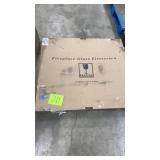 GLASS FIREPLACE SCREEN IN BOX