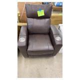 ABBYSON LIVING HOME THEATER POWER RECLINER (BROWN)