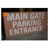 60" x 30.5" IMS MAIN GATE PARKING SIGN