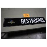 36" x 7.5" IMS RESTROOMS SIGN