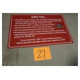 24' x 16' IMS COVID CORRUGATED PLASTIC SIGN 24' x 16' IMS COVID CORRUGATED PLASTIC SIGN