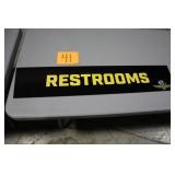 40" x 8" IMS RESTROOMS SIGN