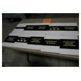 LOT OF 8" x 11" CORRUGATED PLASTIC SIGNS