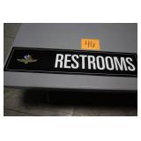 36" x 8 IMS RESTROOMS SIGN