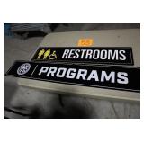2 ALUMINUM OVER FOAM SIGNS 2 ALUMINUM OVER FOAM SIGNS