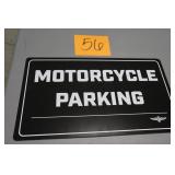 21" x 12" IMS MOTORCYCLE PARKING SIGN