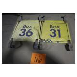 (2) 12' x 12' IMS OLD METAL BOX SIGNS (2) 12' x 12' IMS OLD METAL BOX SIGNS