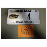 IMS BRICKYARD 400 PACE CAR PLATE 4