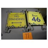 (2) 12' x 12' OLD METAL IMS SIGNS (2) 12' x 12' OLD METAL IMS SIGNS