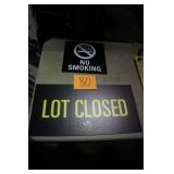 2 CORRUGATED PLASTIC SIGNS