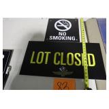 2 CORRUGATED PLASTIC SIGNS