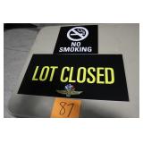 2 CORRUGATED PLASTIC SIGNS