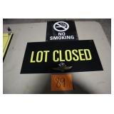 2 CORRUGATED PLASTIC SIGNS