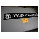 38" x 7" IMS YELLOW FLAG ROOM