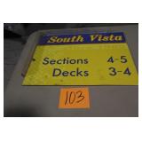 24" x 18" SOUTH VISTA SIGN