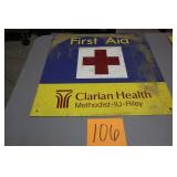 24" x 24" HEAVY METAL FIRST AID SIGN