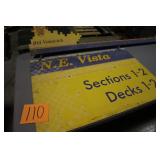 OLD HEAVY METAL N.E. VISTA IMS SIGN OLD HEAVY METAL N.E. VISTA IMS SIGN