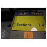24' x 19' S.W. VISTA SECTIONS 1-4 SIGN 24' x 19' S.W. VISTA SECTIONS 1-4 SIGN