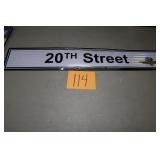 36"X  6" IMS 20TH STREET SIGN