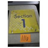 18' x 18' SECTION 1 OLD IMS METAL SIGN 18' x 18' SECTION 1 OLD IMS METAL SIGN