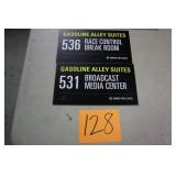 (2) 12" x 7" IMS SIGNS CORRUGATED PLASTIC