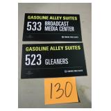 (2) 12" x 7" IMS CORRUGATED PLASTIC SIGNS