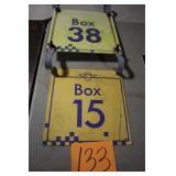(2) 12' x 12' IMS OLD METAL BOX SIGNS (2) 12' x 12' IMS OLD METAL BOX SIGNS