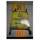 (2) 12" X 12" IMS OLD METAL SIGNS