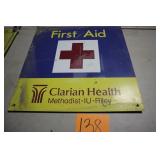 24' x 24' OLD METAL FIRST AID SIGN 24' x 24' OLD METAL FIRST AID SIGN
