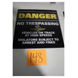 16' X 16' IMS DANGER CORRUGATED PLASTIC SIGN 16' X 16' IMS DANGER CORRUGATED PLASTIC SIGN