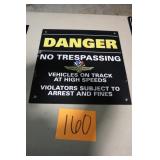 16' x 16' IMS DANGER CORRUGATED PLASTIC SIGN 16' x 16' IMS DANGER CORRUGATED PLASTIC SIGN