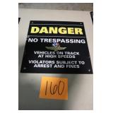 16" x 16" IMS DANGER CORRUGATED PLASTIC SIGN