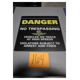 16' x 16' IMS DANGER CORRUGATED PLASTIC SIGN 16' x 16' IMS DANGER CORRUGATED PLASTIC SIGN