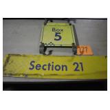 (2) OLD METAL IMS SIGNS (2) OLD METAL IMS SIGNS