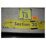 2 OLD METAL IMS SIGNS 2 OLD METAL IMS SIGNS