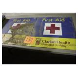 (2) 24" x 24" FIRST AID METAL SIGNS