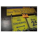 3 OLD IMS METAL SIGNS 3 OLD IMS METAL SIGNS