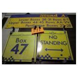 3 OLD IMS METAL SIGNS 3 OLD IMS METAL SIGNS