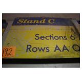 36" x 24" OLD IMS STAND C METAL SIGN