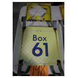 (2) 12' x 12' OLD METAL BOX/SECTION SIGNS (2) 12' x 12' OLD METAL BOX/SECTION SIGNS
