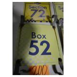 (2) 12' x 12' OLD METAL BOX/SECTION SIGNS (2) 12' x 12' OLD METAL BOX/SECTION SIGNS