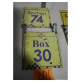 (2) 12' x 12' OLD IMS SIGNS (2) 12' x 12' OLD IMS SIGNS