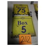 (2) 12' x 12' OLD IMS SIGNS (2) 12' x 12' OLD IMS SIGNS