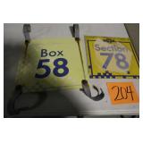 (2) 12' x 12' OLD METAL IMS SIGNS (2) 12' x 12' OLD METAL IMS SIGNS