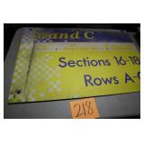 36' x 24' STAND C OLD METAL IMS SIGN 36' x 24' STAND C OLD METAL IMS SIGN