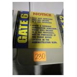 24" X 24" IMS GATE 6 OLD METAL SIGN