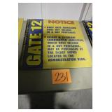 24' X 24' IMS GATE 12 OLD METAL SIGN 24' X 24' IMS GATE 12 OLD METAL SIGN