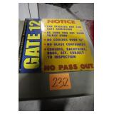 24' x 24' IMS GATE 12 OLD METAL SIGN 24' x 24' IMS GATE 12 OLD METAL SIGN